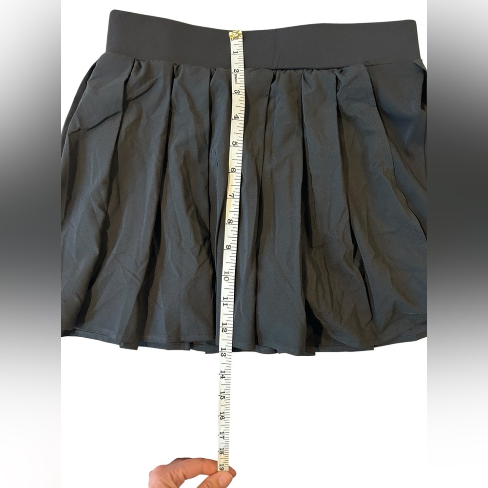 Halara Pleated Pocket Adjustable Buckle Skirt Black XS skort Breezeful Punk - Picture 8 of 8